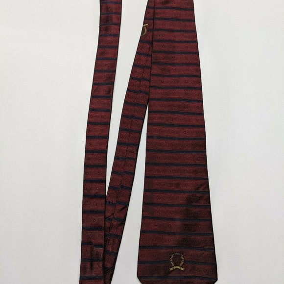 Tommy Hilfiger Horizontal Striped Silk Necktie - Picture 3 of 5